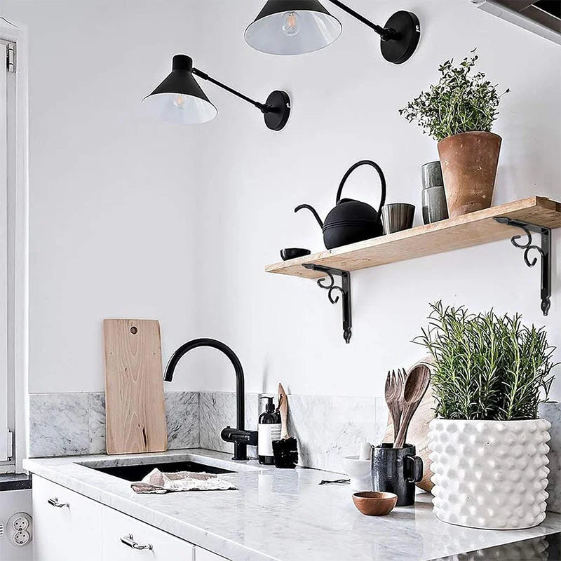 Black Shelf Brackets