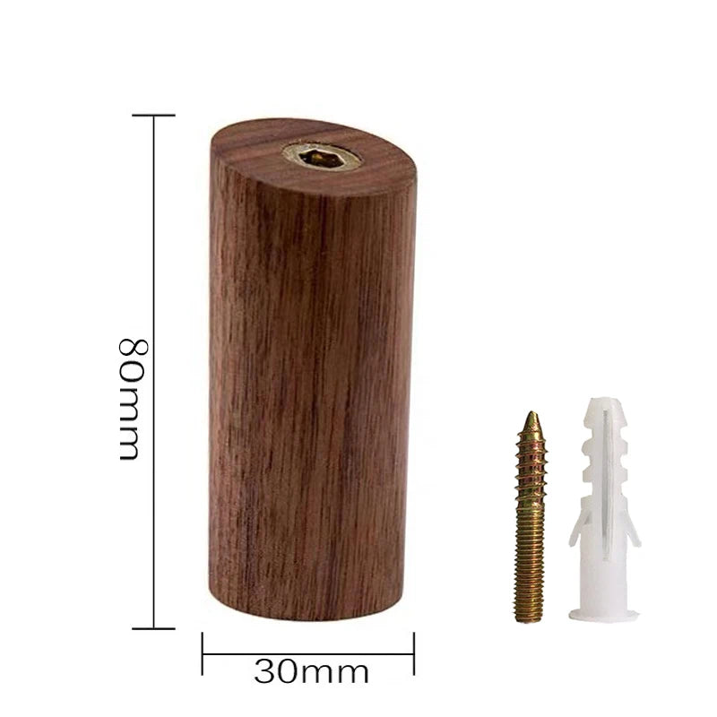 Wooden Wall Hook, Angled Peg or Round Knob