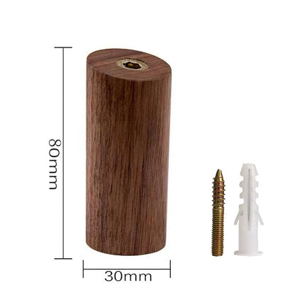Wooden Wall Hook, Angled Peg or Round Knob