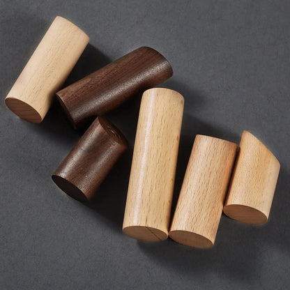 Wooden Wall Hook, Angled Peg or Round Knob