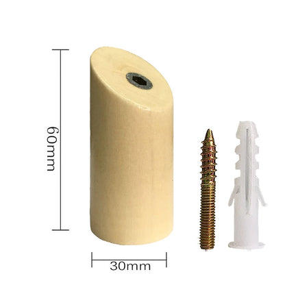 Wooden Wall Hook, Angled Peg or Round Knob