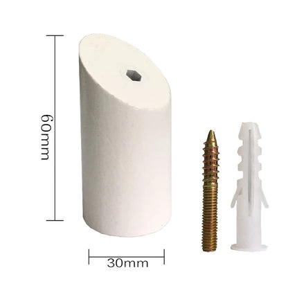 Wooden Wall Hook, Angled Peg or Round Knob