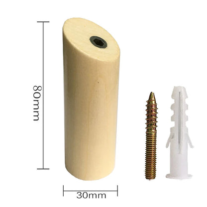 Wooden Wall Hook, Angled Peg or Round Knob