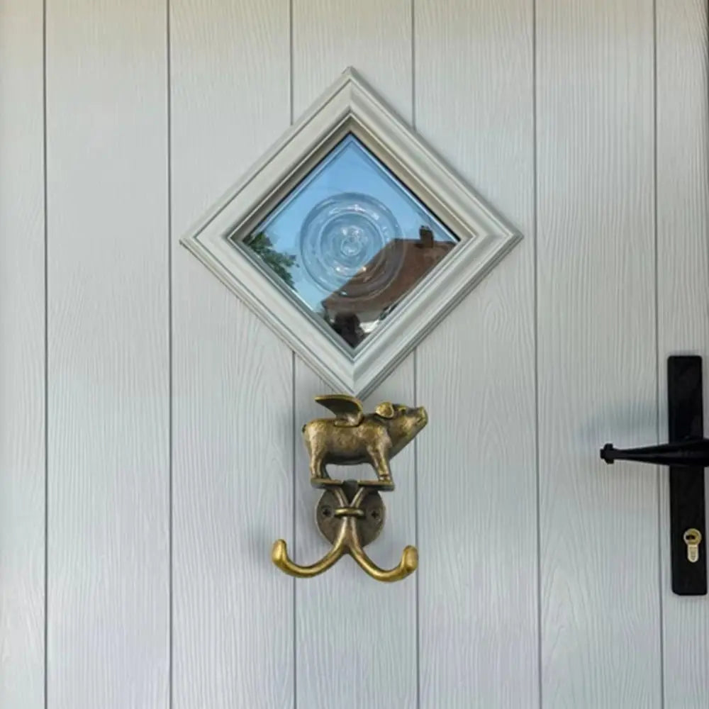 Flying Pig Wall Hook in Antique Bronze Finish