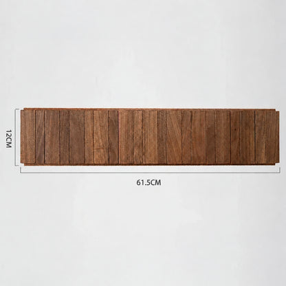 Piano Key Wooden Wall Coat Rack with Fold-Down Hooks