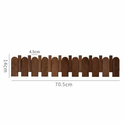 Rounded Piano Key Wooden Coat Rack with Fold-Down Hooks