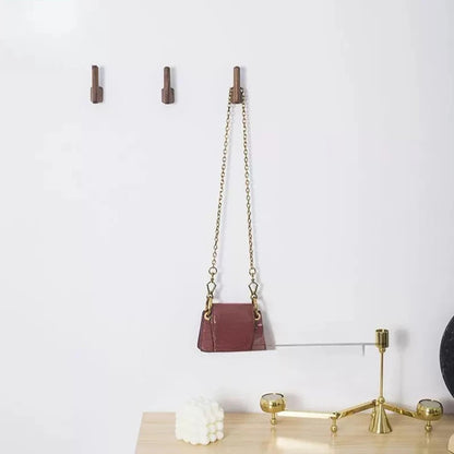 L-Shaped Wooden Wall Hooks, Single or Set of 4