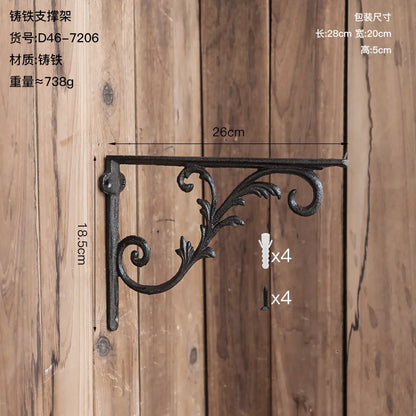 Decorative Scroll Shelf Bracket (4 Designs)