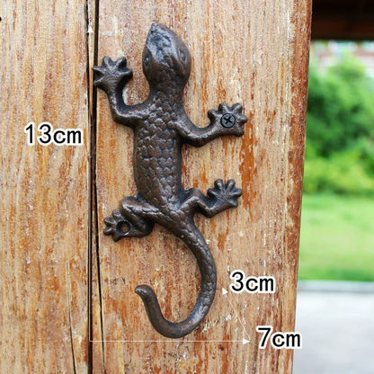 Rustic Iron Animal and Garden Wall Hook (10 Designs)